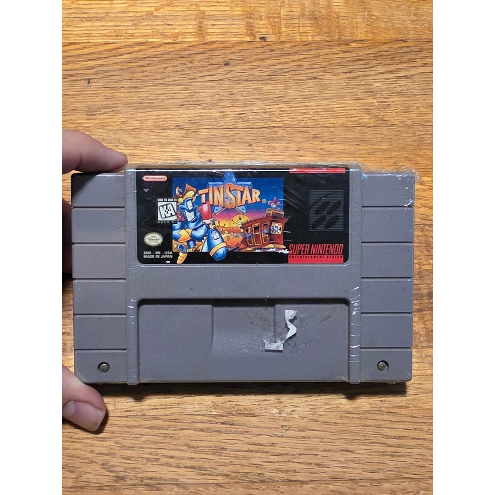 Tin Star Super Nintendo SNES Game Cartridge SNS-TN-USA 1994 Nintendo Retro